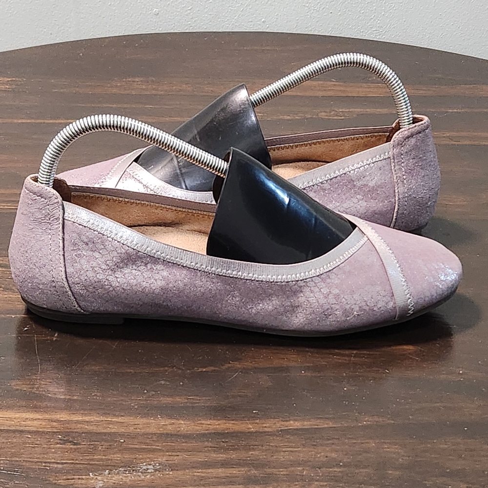 Vionic Caroll Ballet Flats Purple Metallic Shimmer Women’s Size 9 - Picture 2 of 9